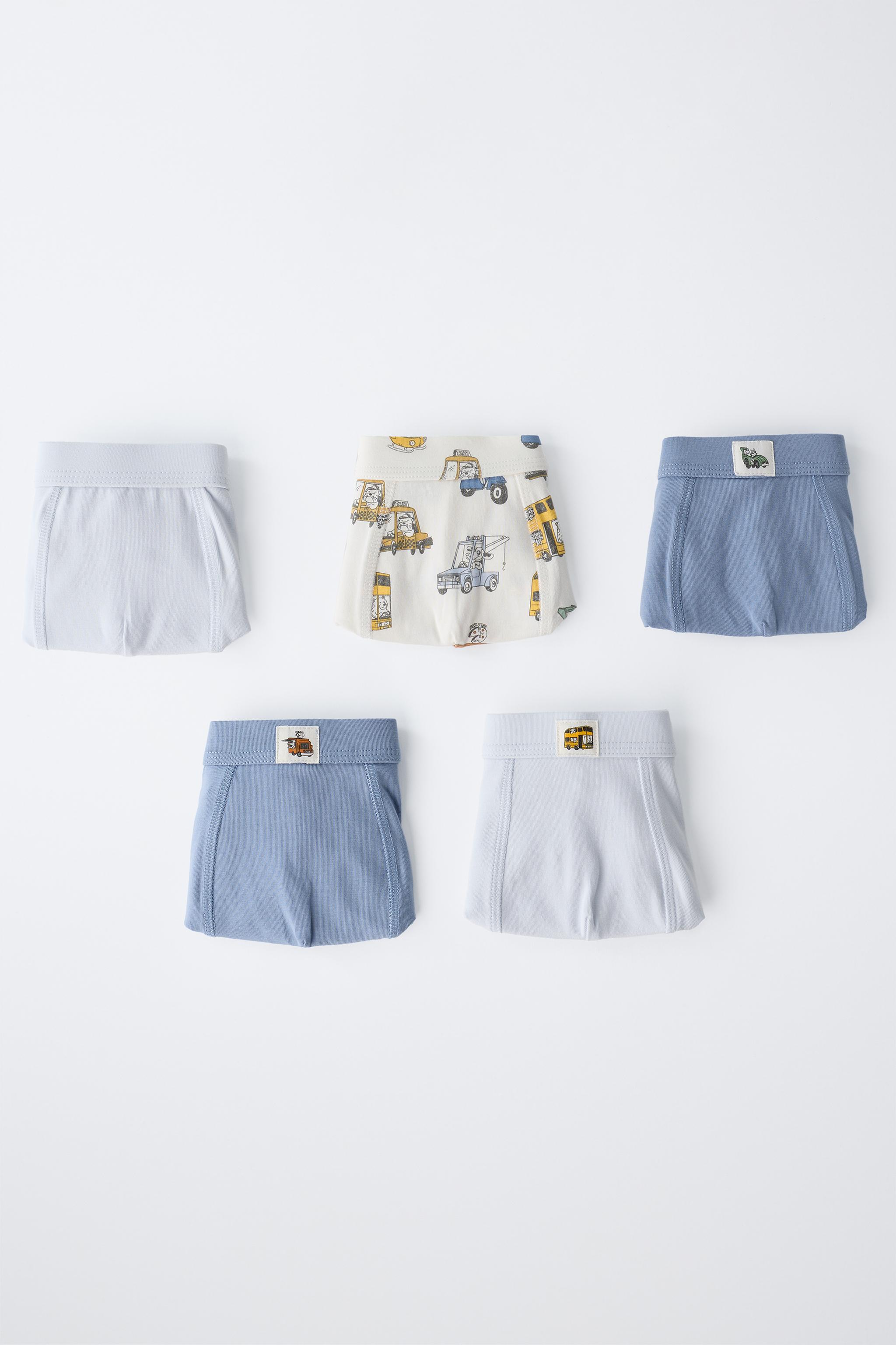 TODDLER BOYS' CAR PRINT BOXER BRIEFS - 5 PACK